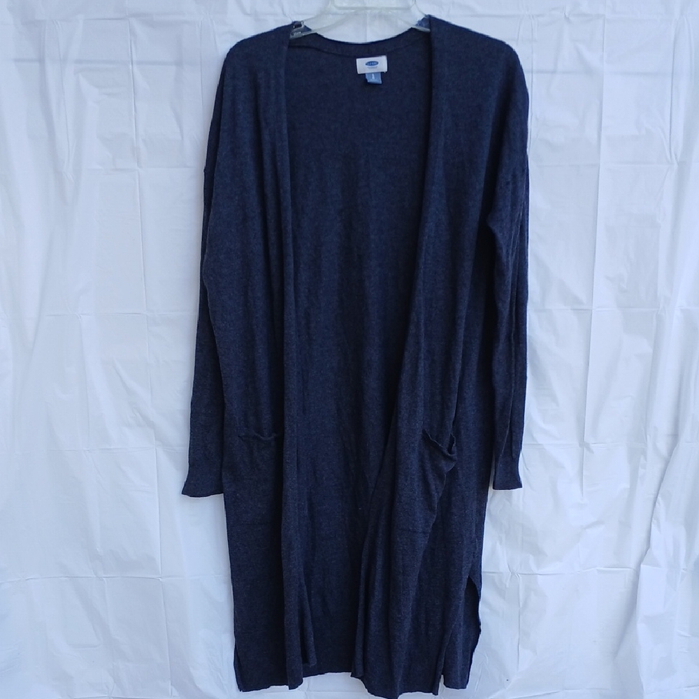 Old Navy Knee Length Open Front Sweater Cardigan Size L